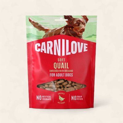 CARNILOVE DOG SEMI MOIST TREATS (QUAIL WITH OREGANO) 200G