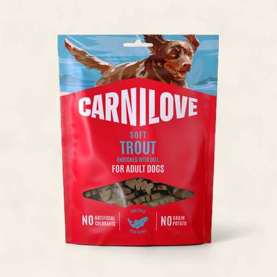 CARNILOVE DOG SEMI MOIST TREATS (TROUT WITH DILL) 200G