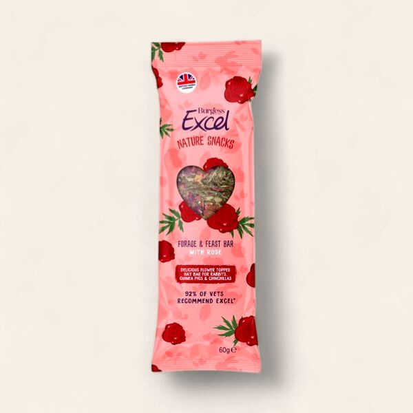 BURGESS EXCEL FORAGE &amp; FEAST HAY BAR WITH ROSE