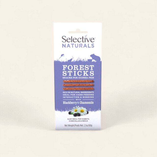 SELECTIVE NATURALS FOREST STICKS FOR GUINEA PIGS WITH BLACKBERRY &amp; CHAMOMILE