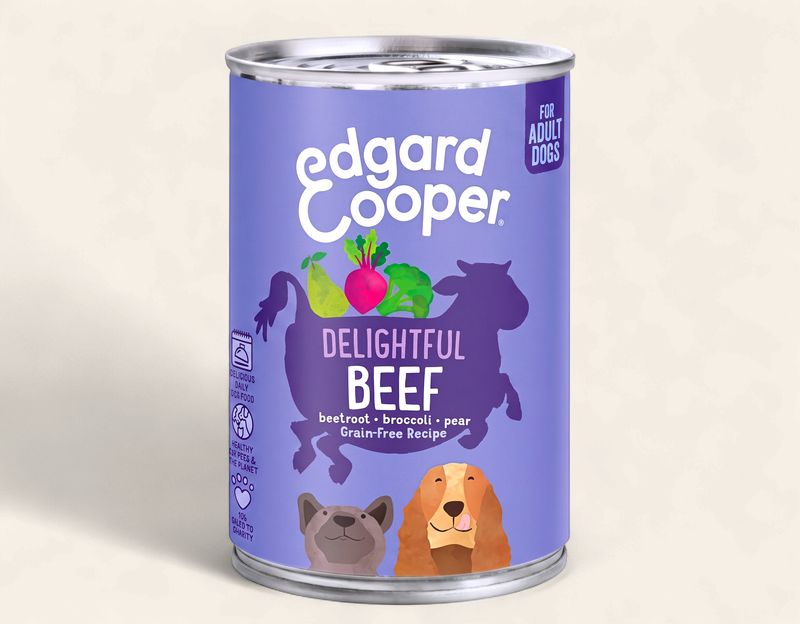 EDGARD COOPER DOG 400G TIN (DELIGHTFUL BEEF)