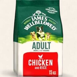 JAMES WELLBELOVED ADULT DOG FOOD 15KG (CHICKEN &amp; RICE)