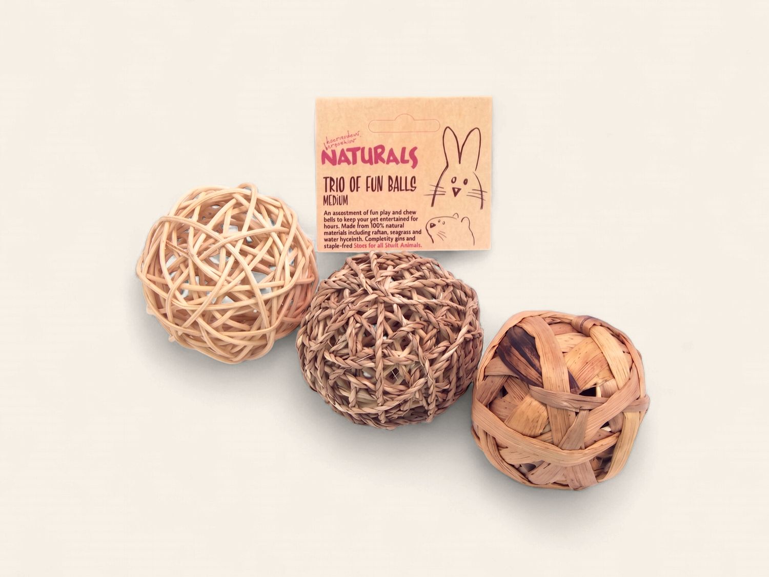 ROSEWOOD TRIO OF FUN BALLS (MEDIUM)