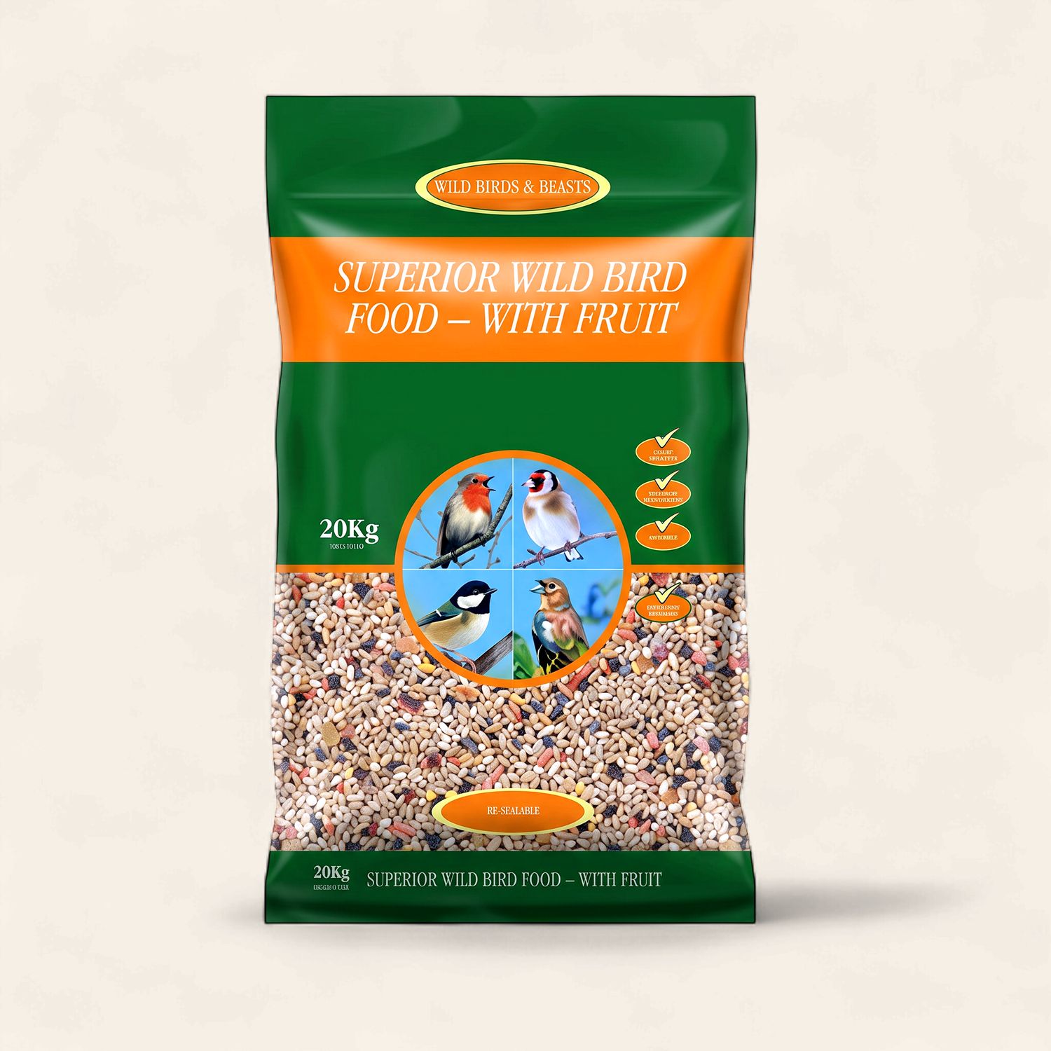 JOHNSTON &amp; JEFF SUPERIOR WILD BIRD SEED (WITH FRUIT) PER KG