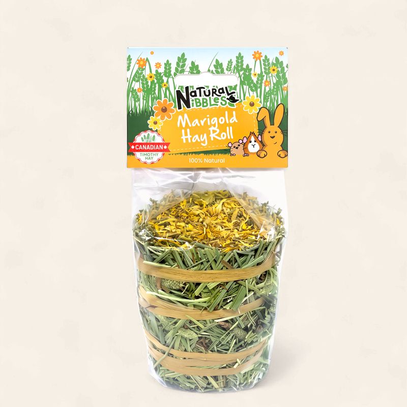 NATURAL NIBBLES TIMOTHY HAY ROLL WITH MARIGOLD
