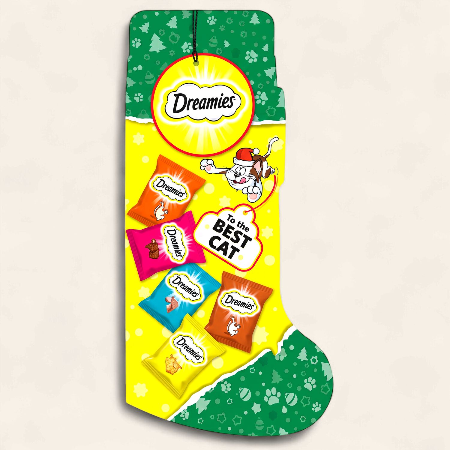 DREAMIES CAT TREAT CHRISTMAS STOCKING