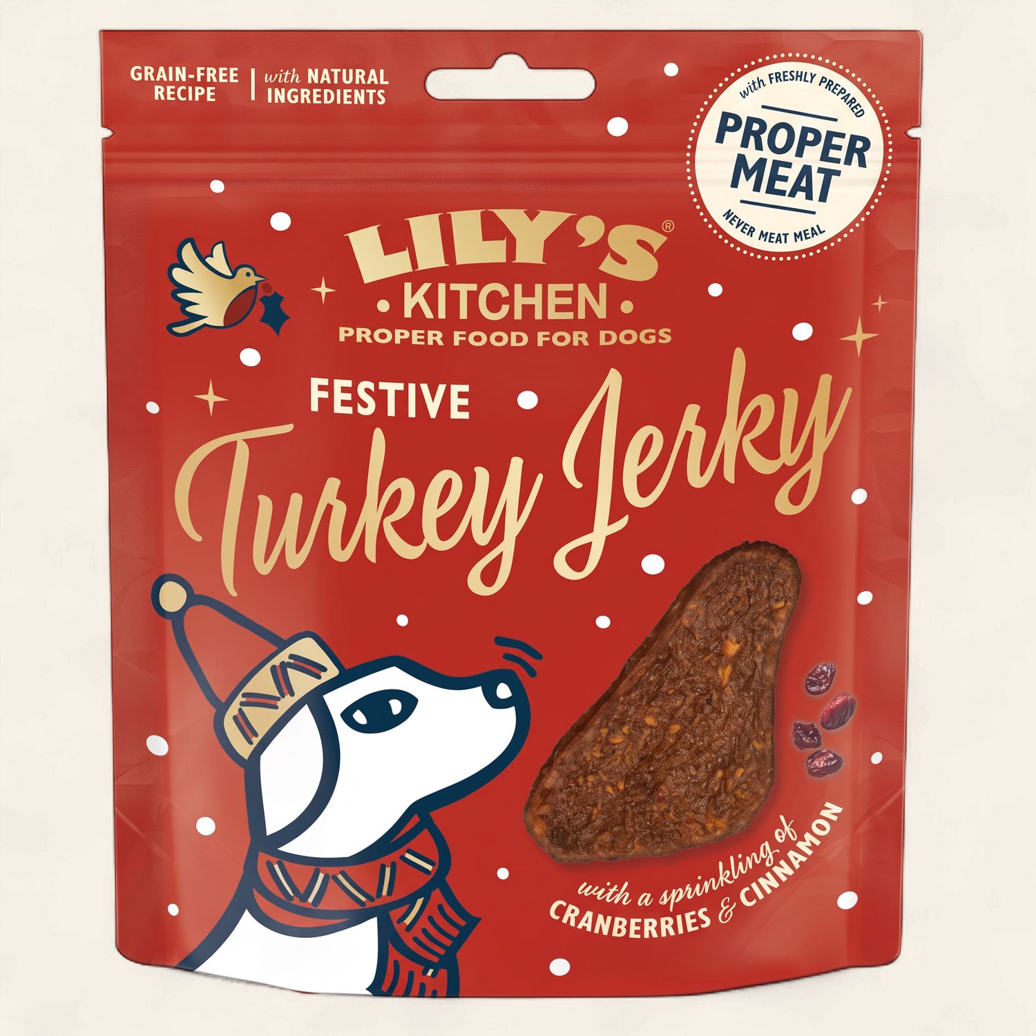 LILYS KITCHEN DOG TREATS (CHRISTMAS TURKEY JERKY)