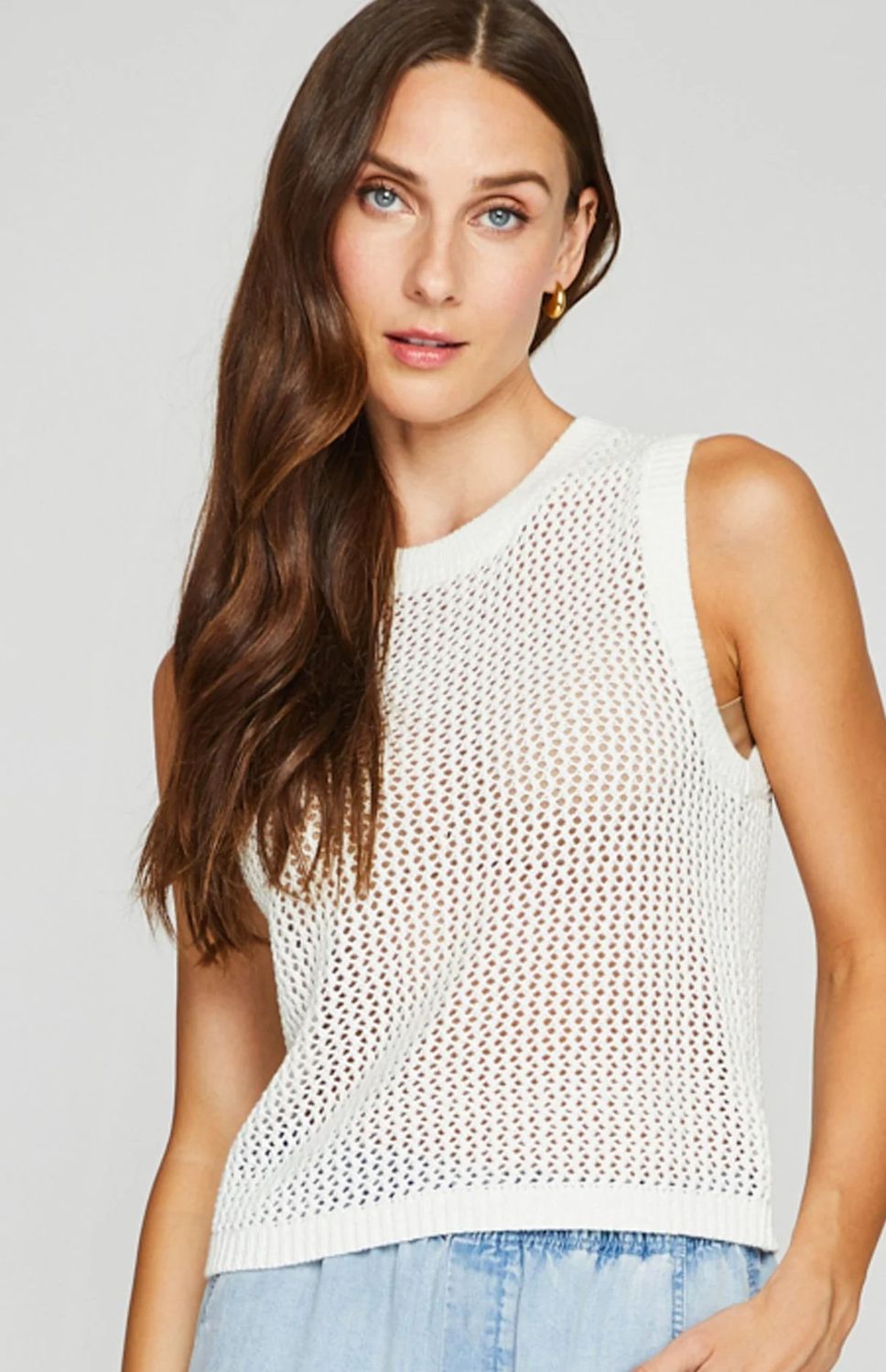 Monica Open Knit Tank