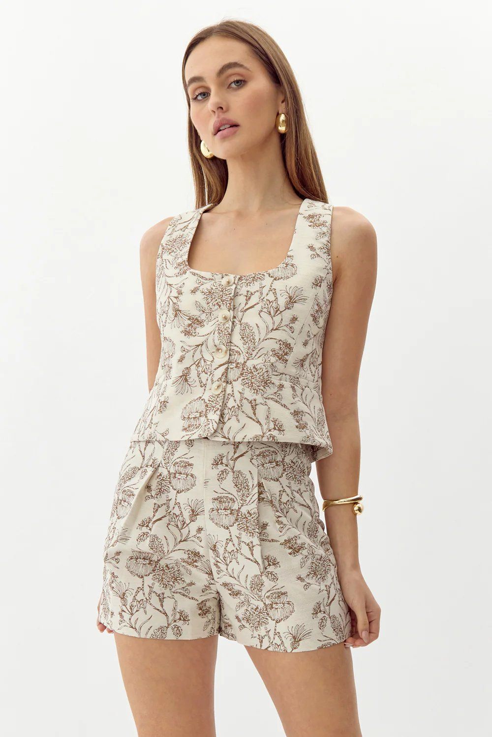 Sara Jacquard Top