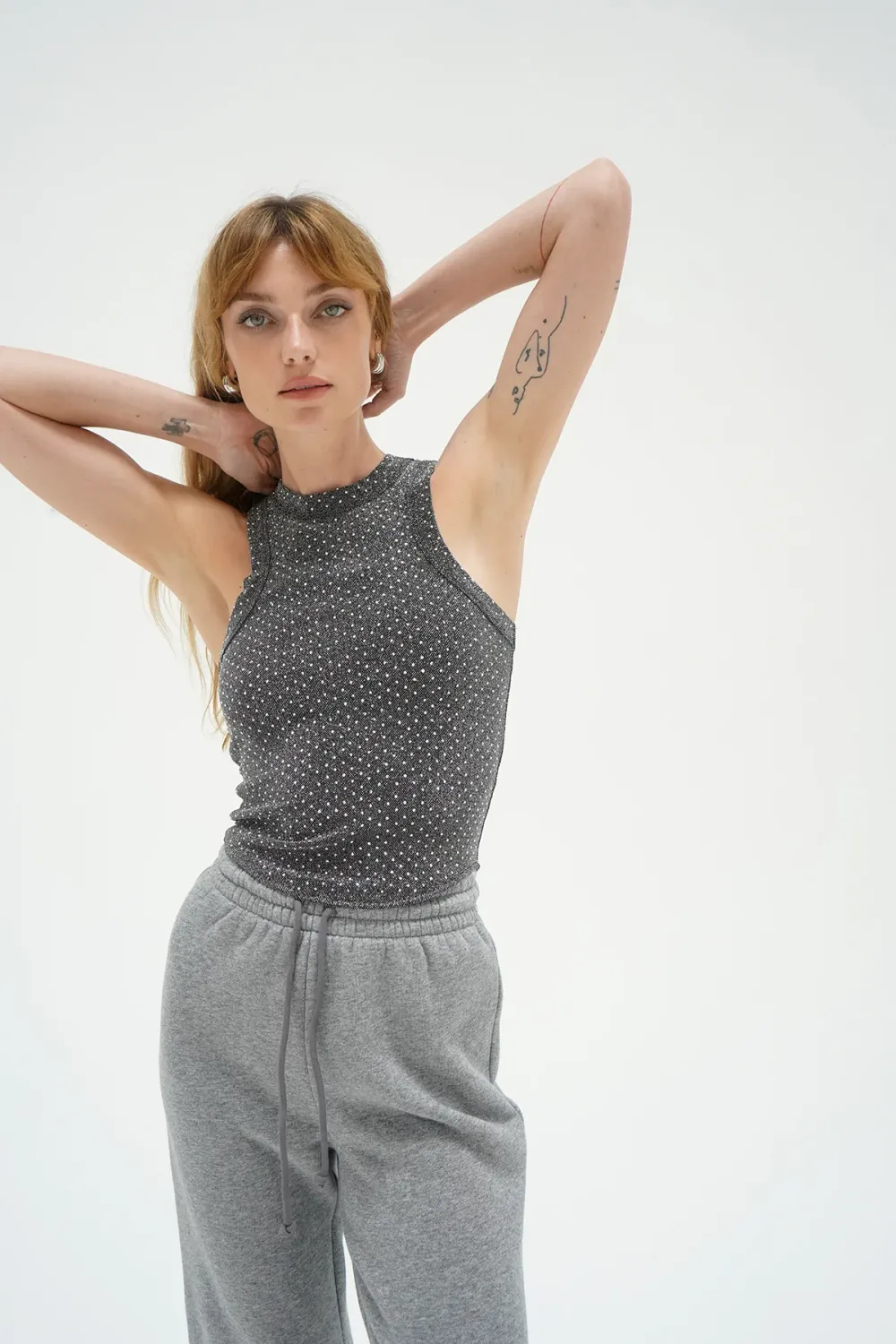 Detra Rhinestone Tank