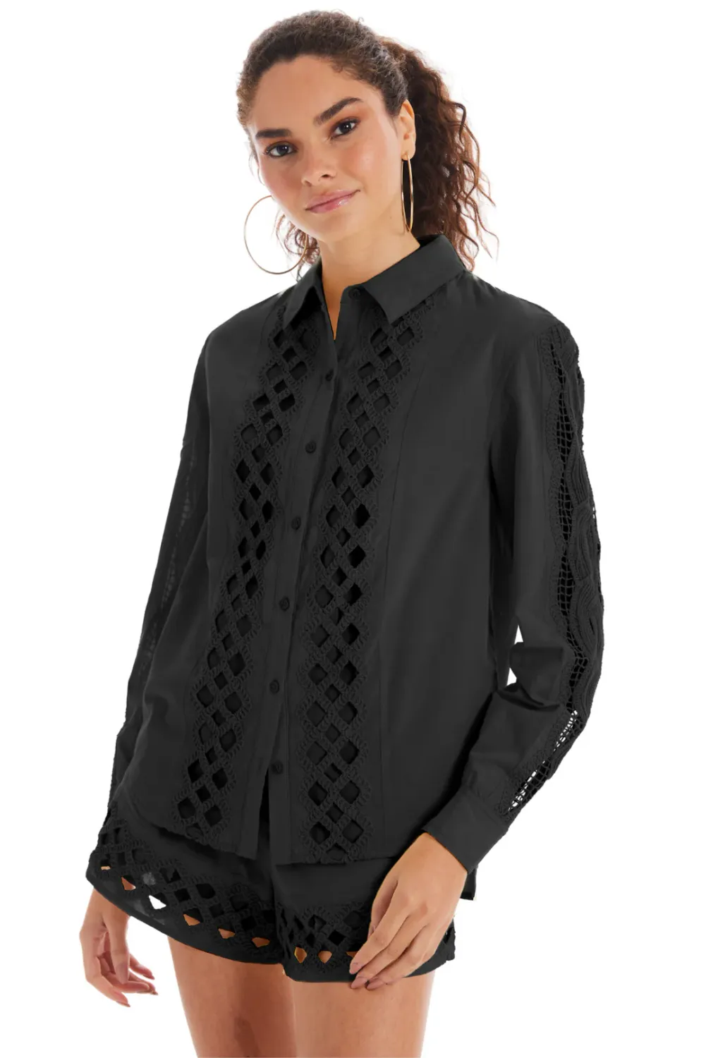 Eyelet Nina Shirt