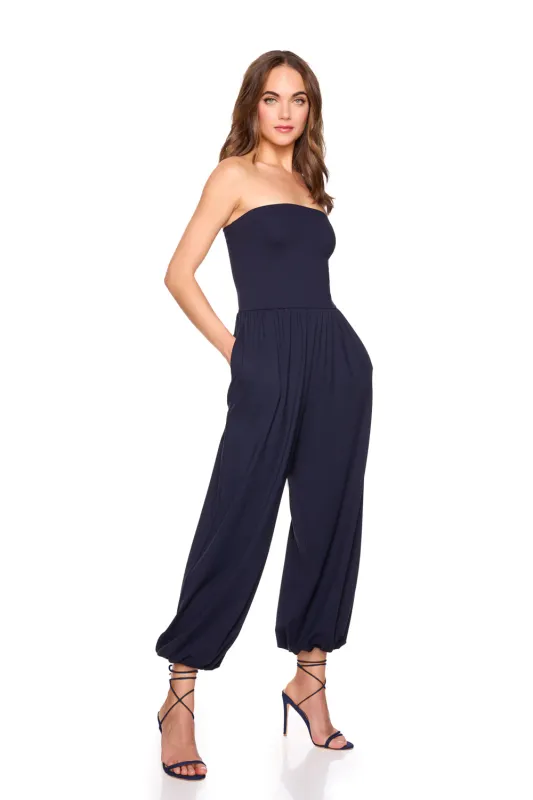 Tube Gathered Jumpsuit