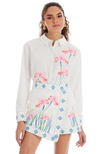 Embroidered Bella Shirt