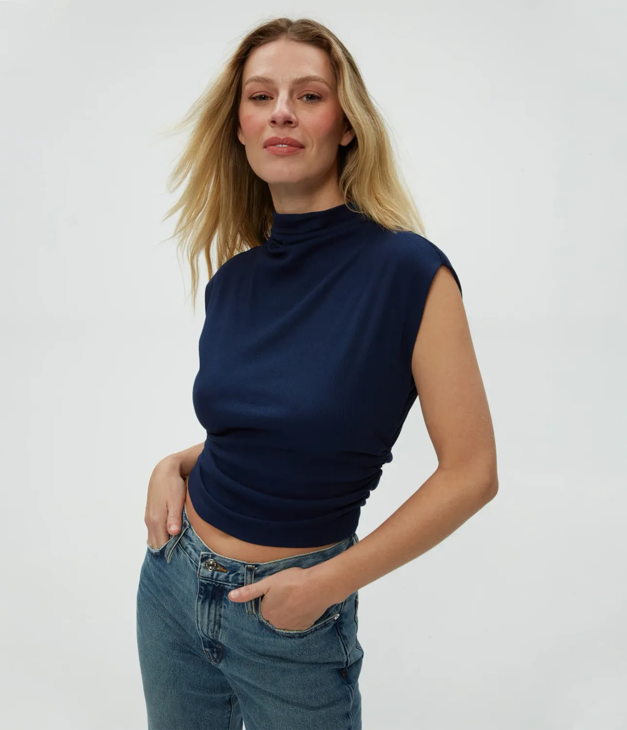 Amara Power Shoulder Top