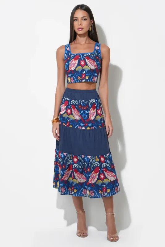 Rina Embroidered Skirt