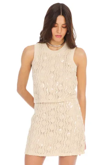 Beaded Dawn Mini Skirt