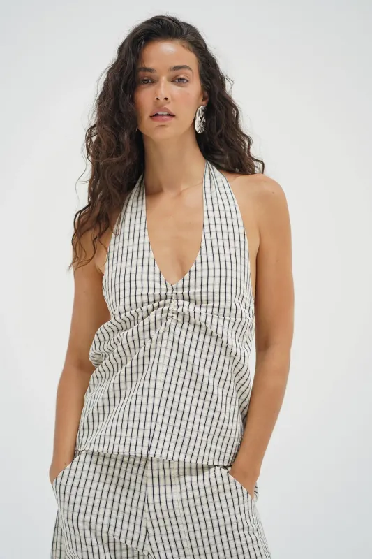 Cora Plaid Halter