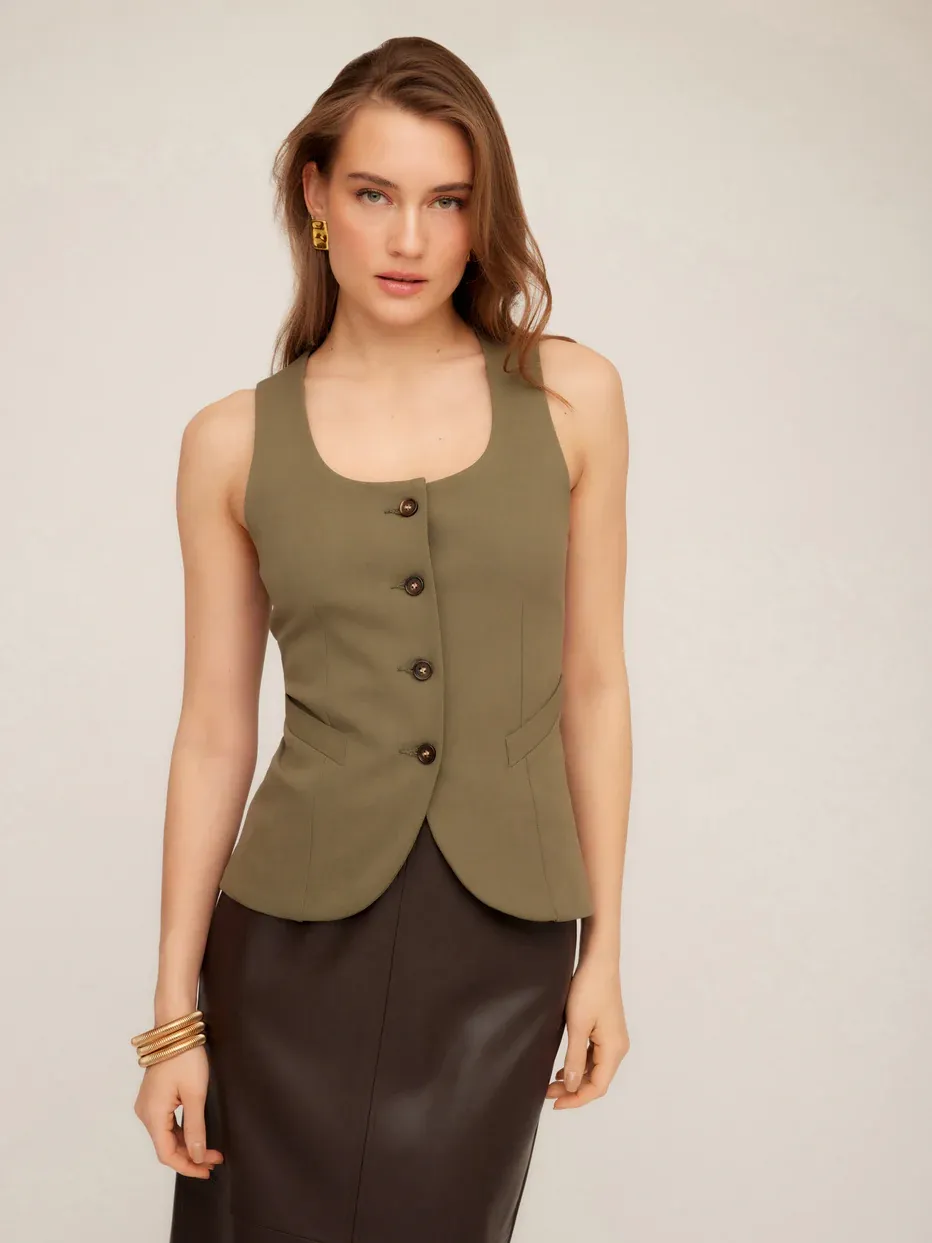 Joni Button Up Vest