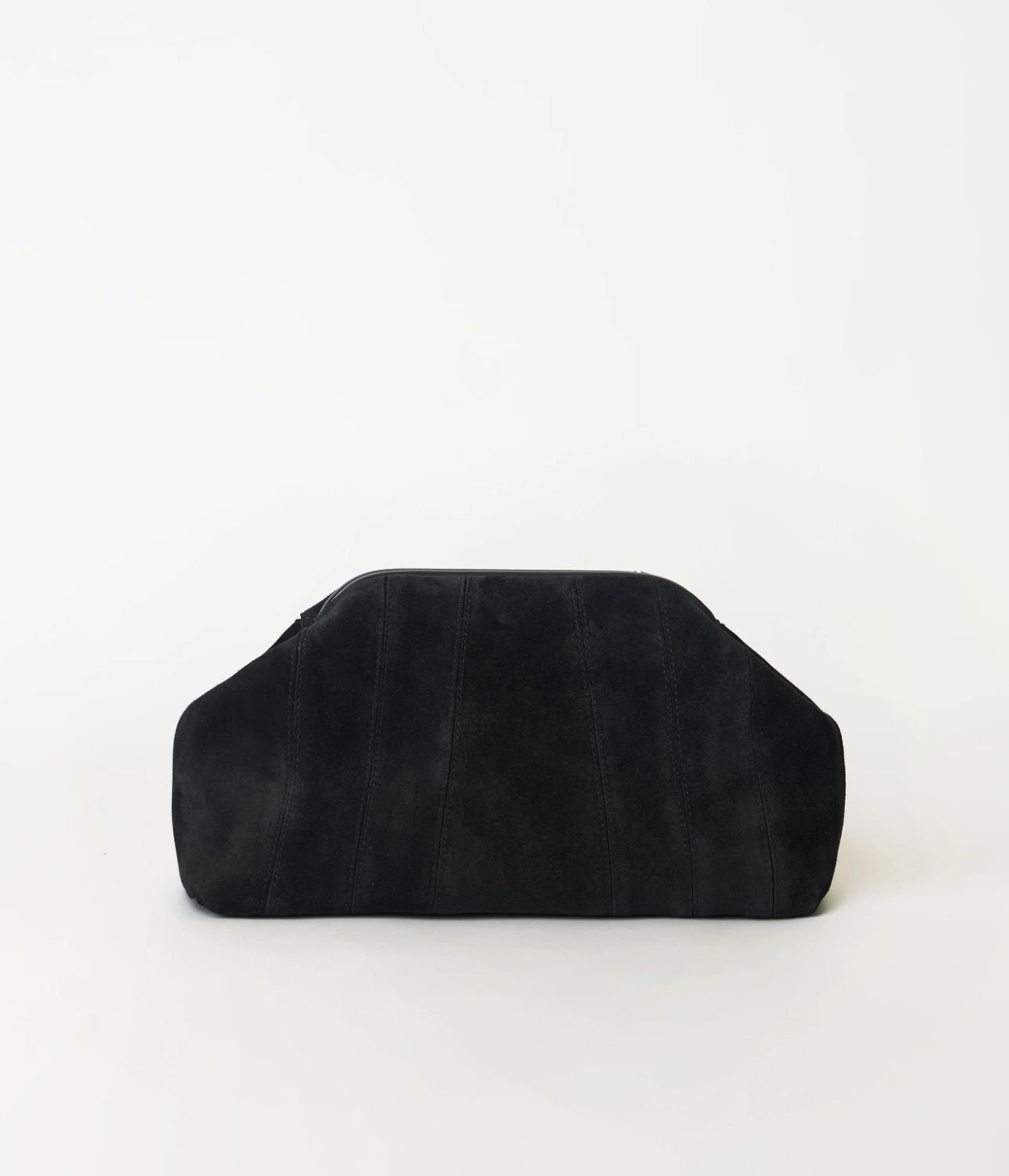 Rowe Suede Clutch, Color: Black
