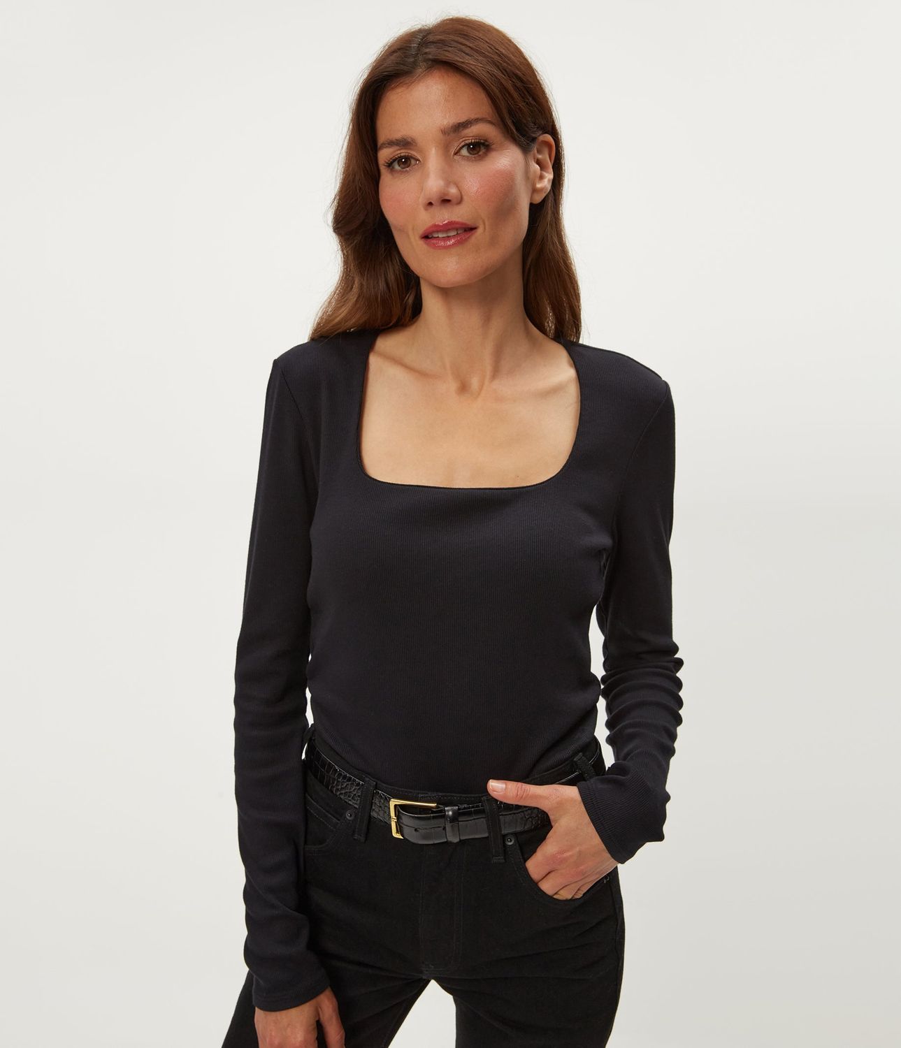 Sarah Square Neck L/S