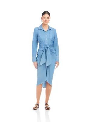 Rayleen Pleated Shirtdress