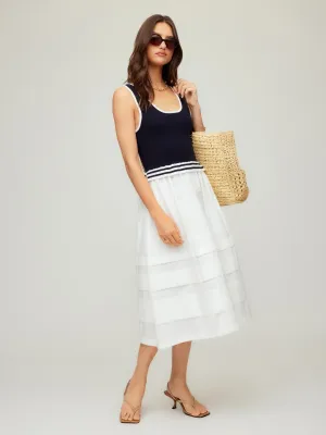 Thea Contrast Midi Dress