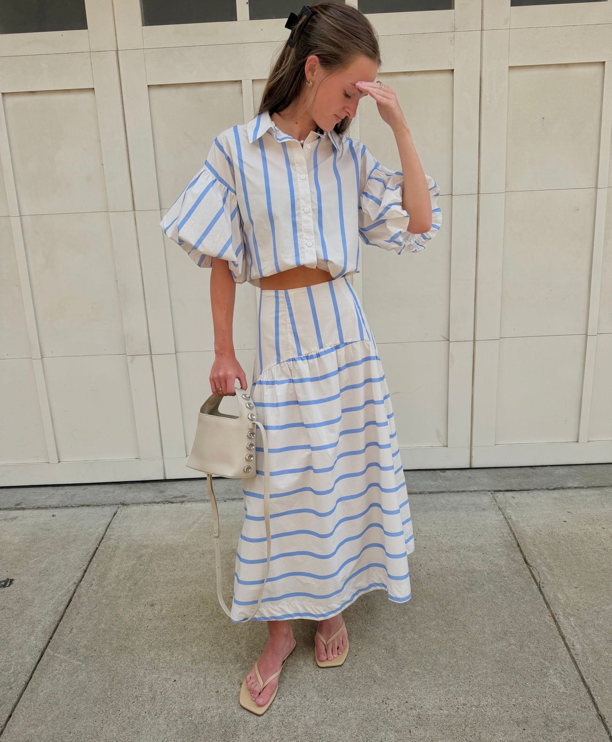 Stripe Maxi Skirt