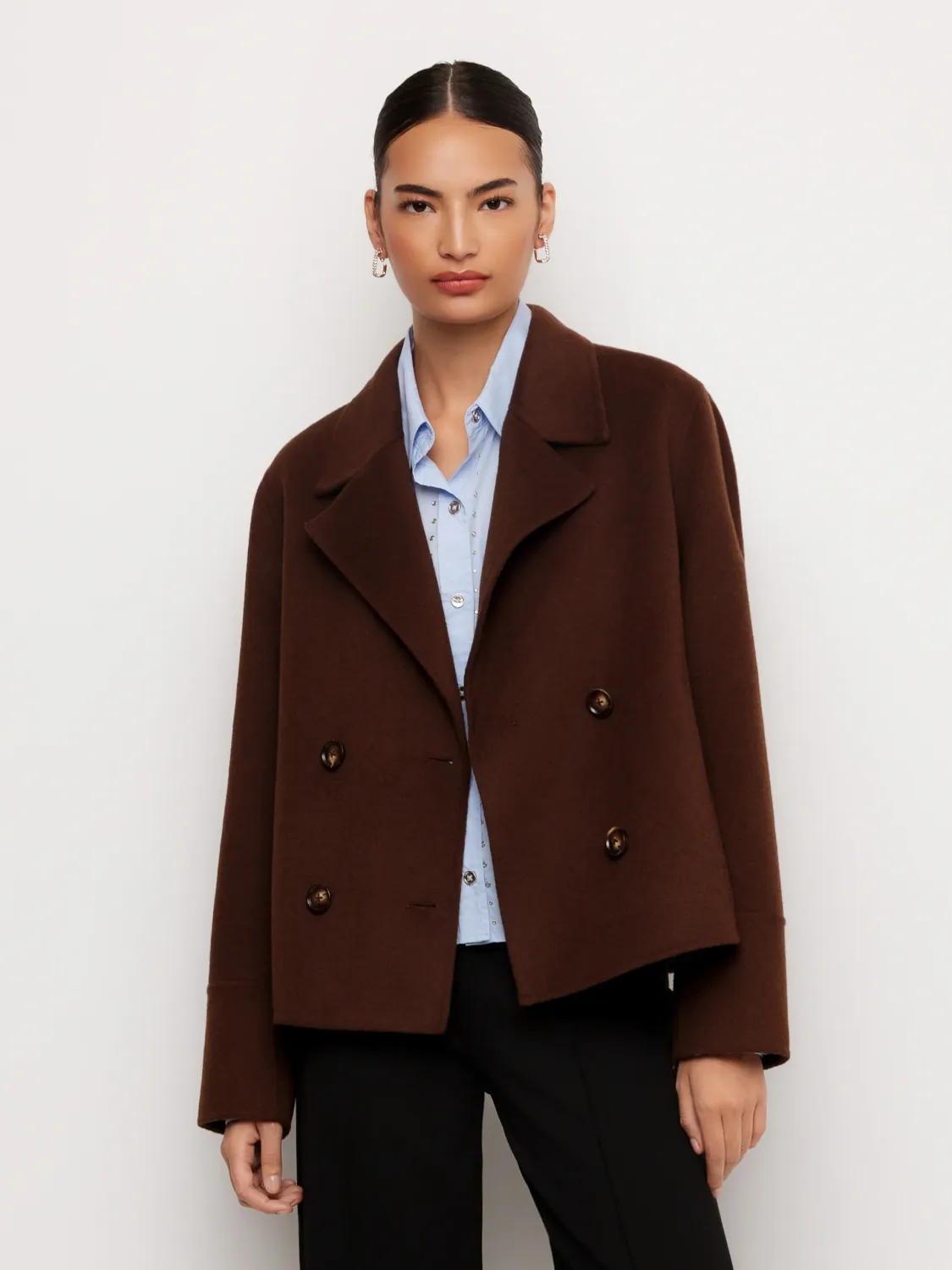 Naomi Cropped Peacoat