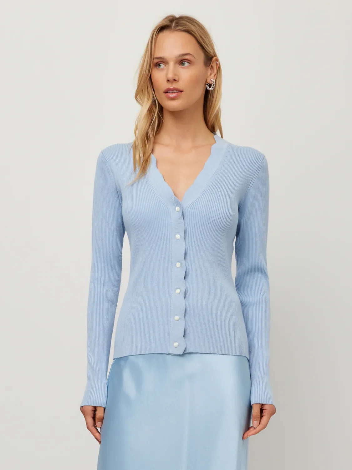 Bliss Scallop Edge Cardigan