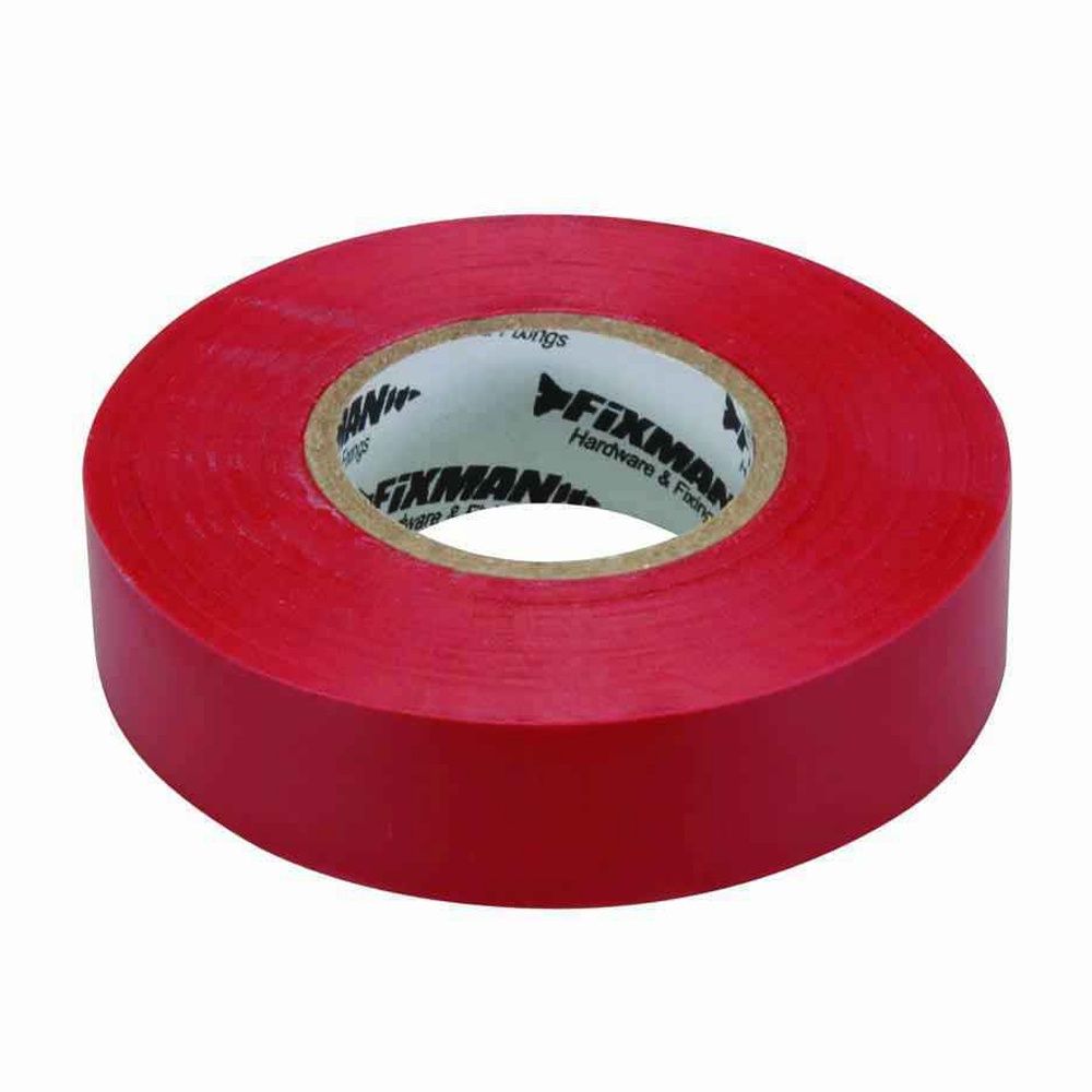 Fixman 19mm x 33m Electrical Insulation Tape Red 191784