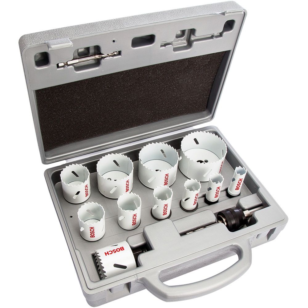 Bosch 14 Piece Progressor Holesaw Set Wood Concrete Metal 2608584667