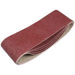 Timco 231069 Addax 75 x 533mm 40 Grit Sanding Belts Pack of 5 - Red