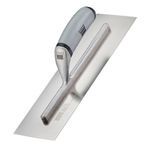 Ragni R618S-16HL 16&quot; Feather Edge Stainless Steel Finishing Trowel With High Lift Soft Grip Handle