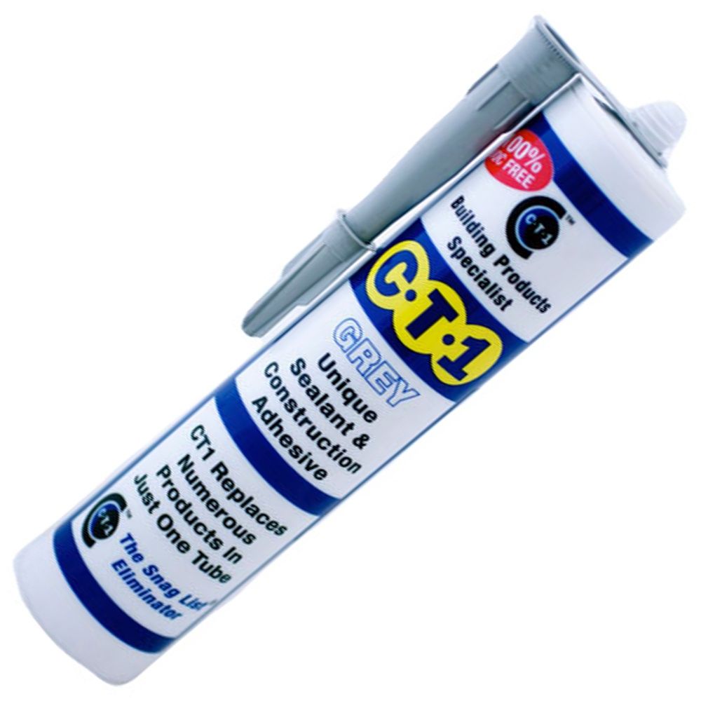 C-TEC CT1 11353 Grey Unique Sealant and Construction Adhesive 290ml
