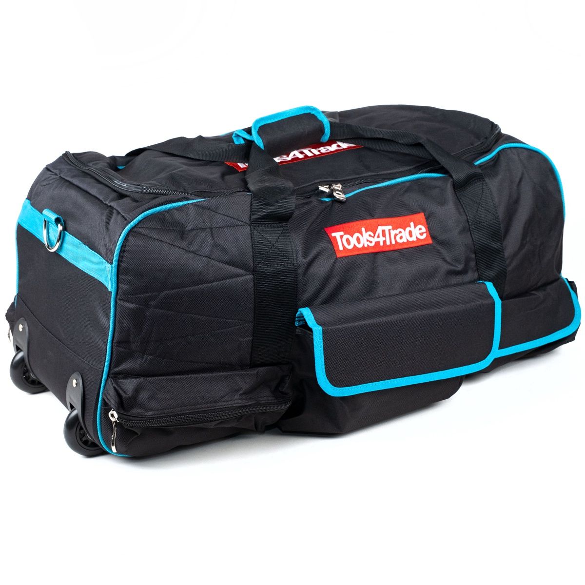 Tools4trade 26&quot; Padded Tool Bag Heavy Duty Blue with Wheels Black