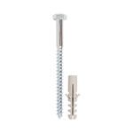 Timco 0660CSCNP Coach Screw and Nylon Plugs 6 x 60mm Pack of 2