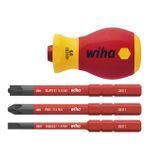 Wiha 4 Piece Screwdriver Set with Bit Holder Electric SlimVario WHA-41230