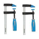 Silverline 150 x 50mm F-Clamp With Soft-Grip Handles Pack of 2 590588