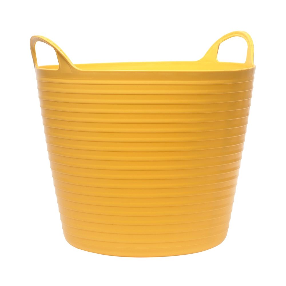 Faithfull FAIFLEX15Y Heavy-Duty Polyethylene Flex Yellow Tub 15 Litres