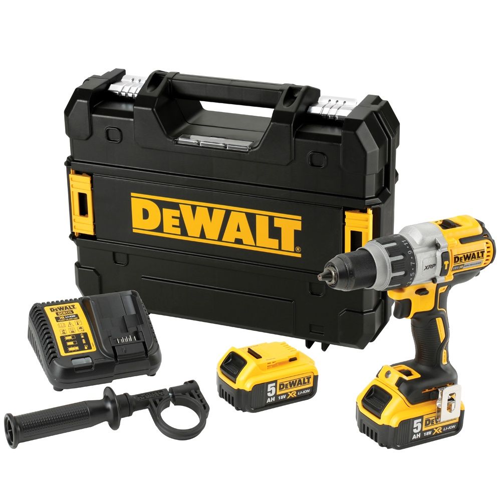 DeWalt DCD996P2 18V Brushless Combi Hammer Drill with 2 x 5.0Ah Battery &amp; Charger in Case