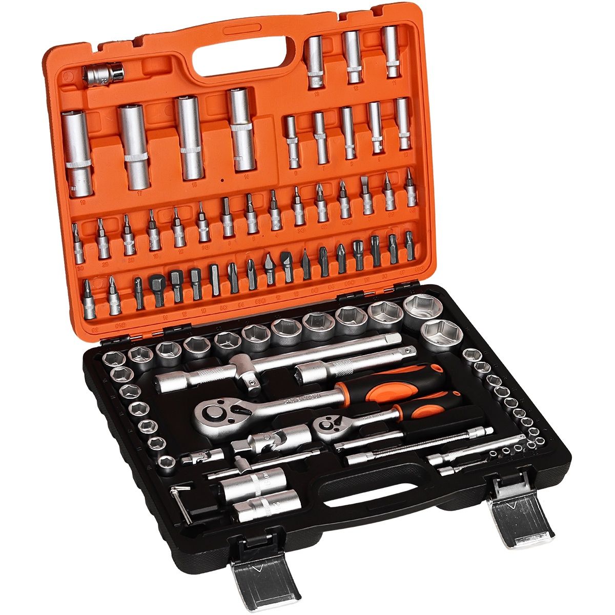 Kendo 1/4&quot; &amp; 1/2&quot; Ratchet Drive Socket Set 94 Piece