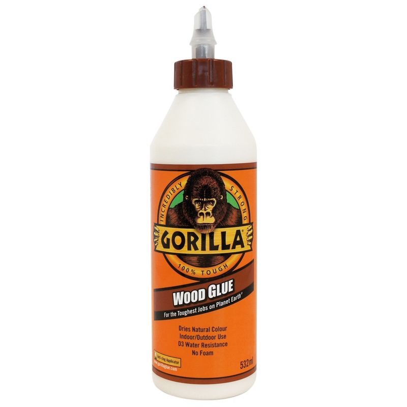 Gorilla GRGGWG536 PVA Wood Glue 532ml 5044181