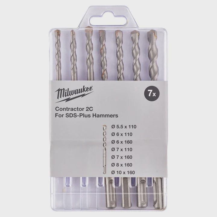 Milwaukee SDS+ Drill Bit Set 7 Pieces 4932471245