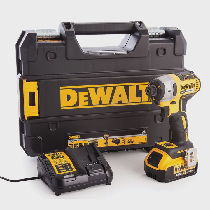 Dewalt DCF887M1 18V Brushless Impact Driver with1 x 4.0Ah Battery Charger &amp; Carry Case