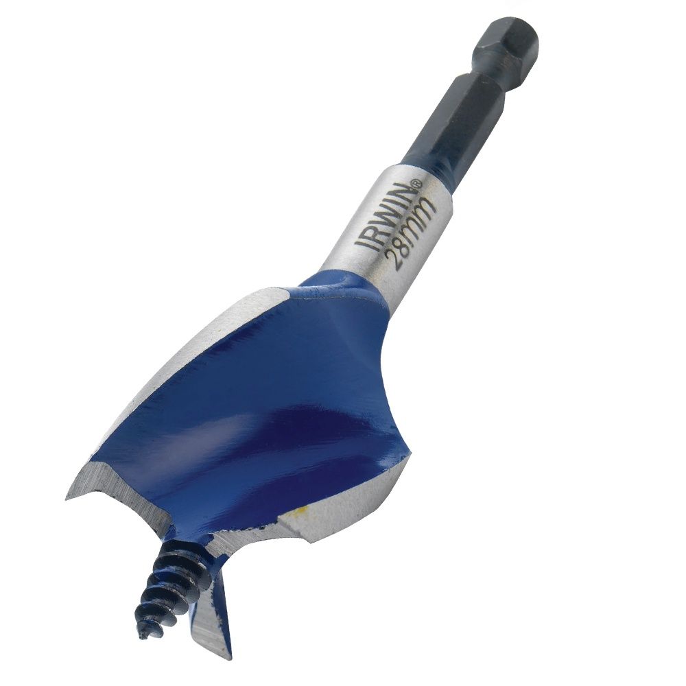Irwin 1921996 Blue Groove 6X Stubby Wood Bit 28 x 100mm