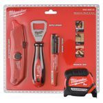 Milwaukee Knife, Measure, Marker &amp; Opener 4 Piece 4932480553