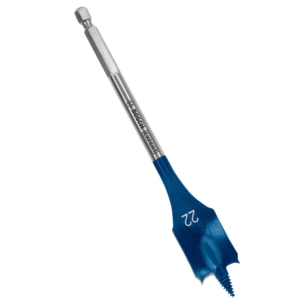 Bosch Expert Selfcut Spade Flat Wood Drill Bit 22 x 152mm Hex Shank 1/4&quot; 2608900320