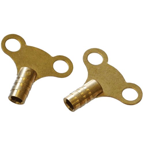 Faithfull FAIRADKEY Radiator Keys Brass Pack of 2