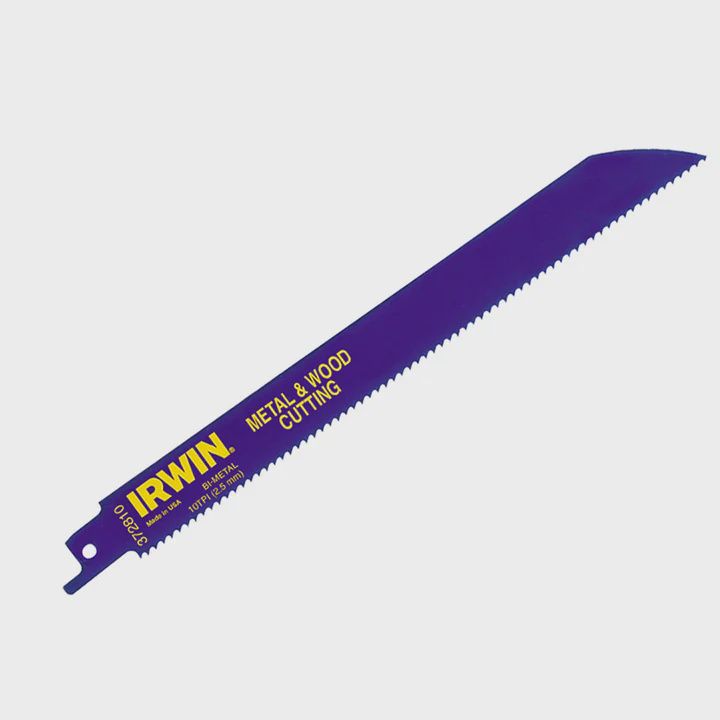 Irwin 10504159 300mm Sabre Saw Blades 110R Metal &amp; Wood Cutting Pack of 5
