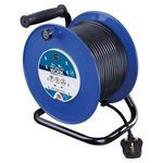 Masterplug 4-Socket Open Cable Reel 40m 240V/13A HDCC4013/4BL-MP